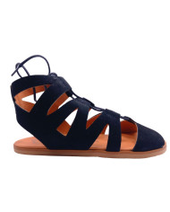 Sandalias barefoot Vivant Lino Serraje Camello