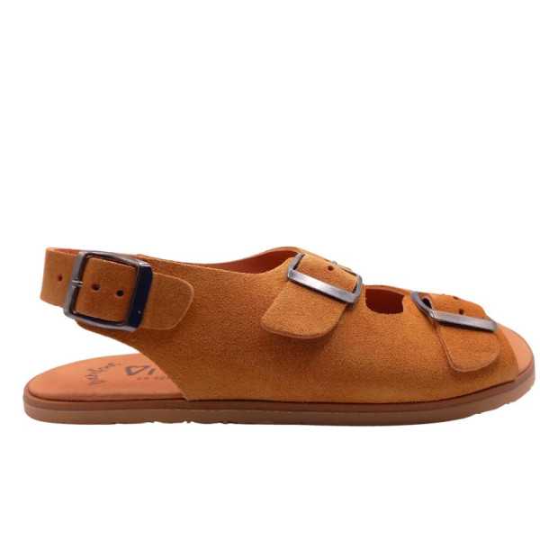 Sandálias barefoot Vivant Semilla Camurça Whisky