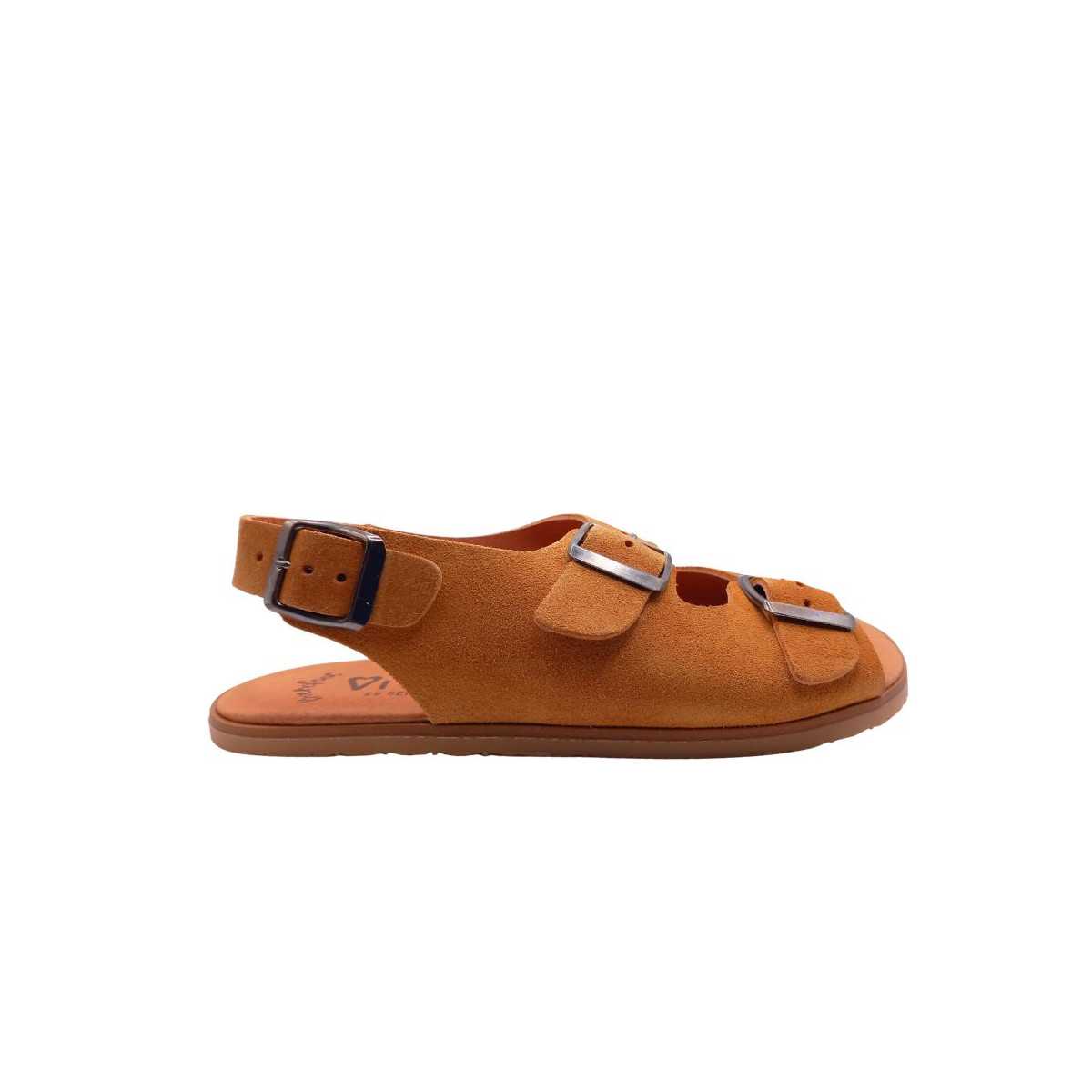 Sandálias barefoot Vivant Semilla Camurça Whisky