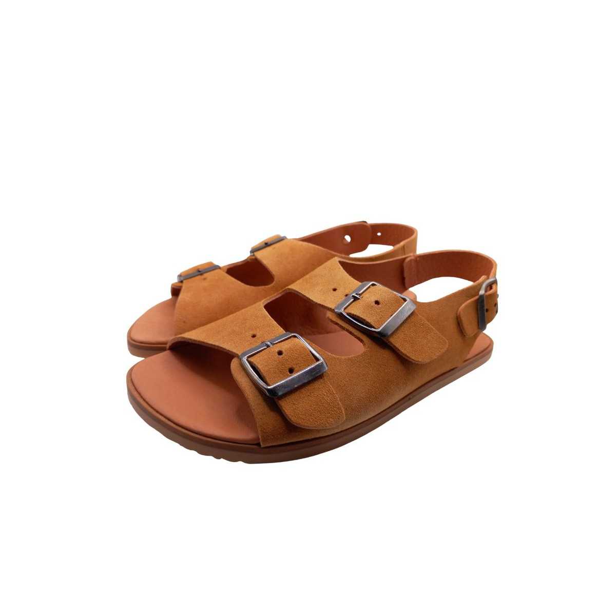 Sandalias barefoot Vivant Semilla Serraje Whisky