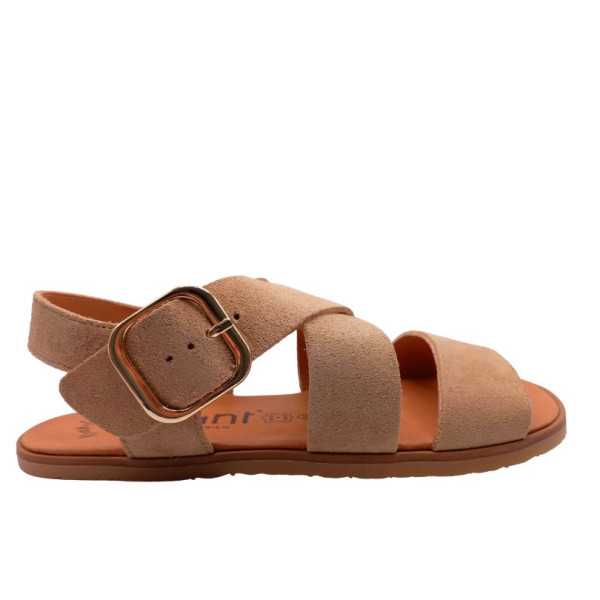 Sandalias barefoot Vivant Lino Serraje Camello