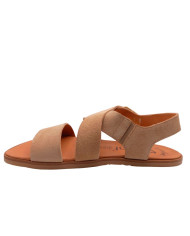 Sandalias barefoot Vivant Lino Serraje Camello