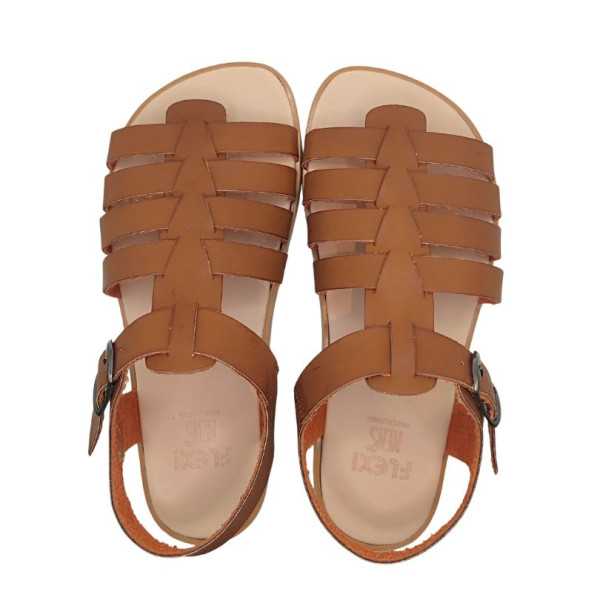 Sandalias Barefoot Mujer Flexinens Vacheta Roble