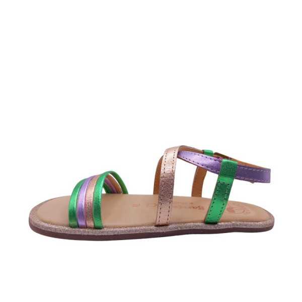Sandálias Chetto tiras Multicolor