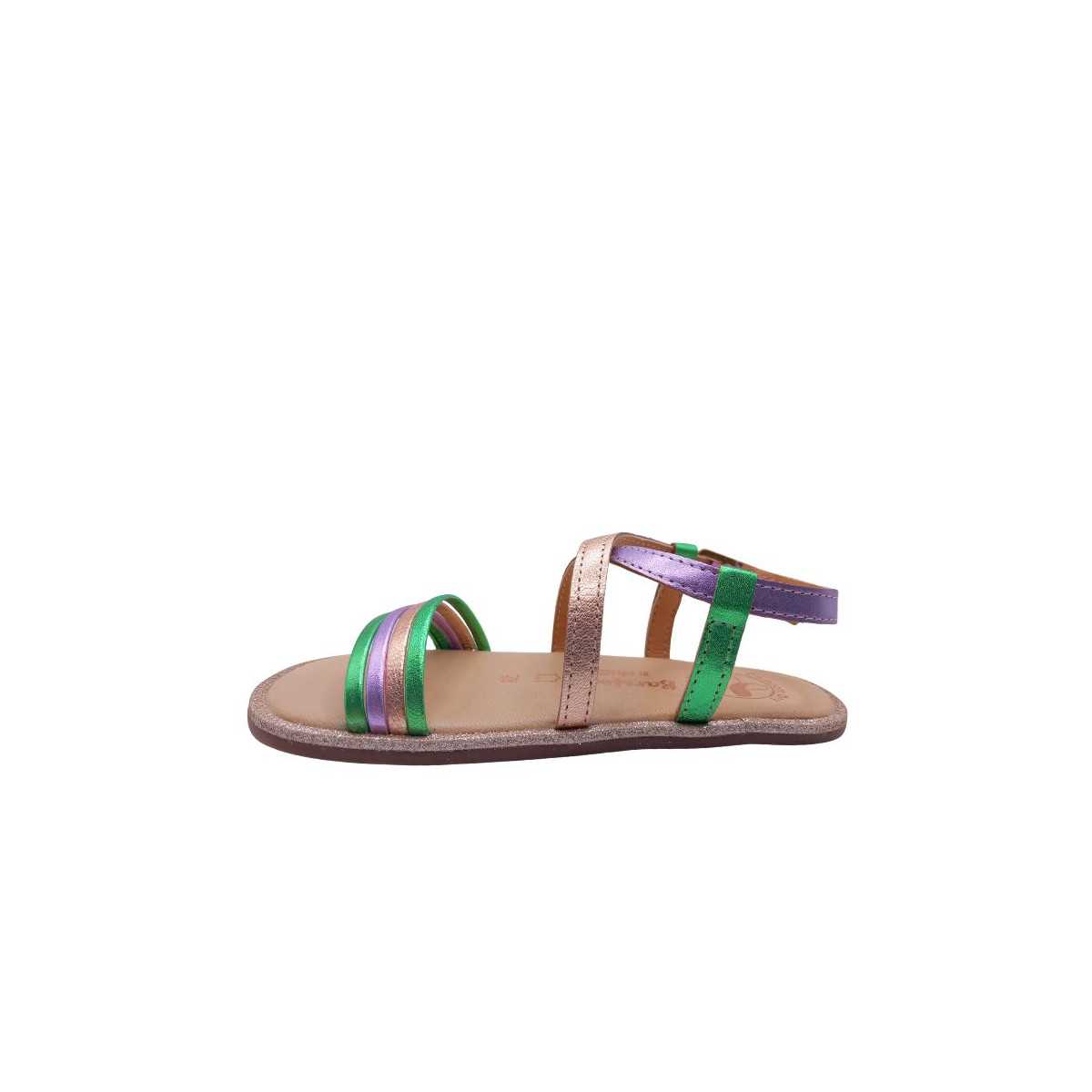 Sandálias Chetto tiras Multicolor