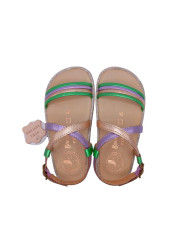 Sandálias Chetto tiras Multicolor