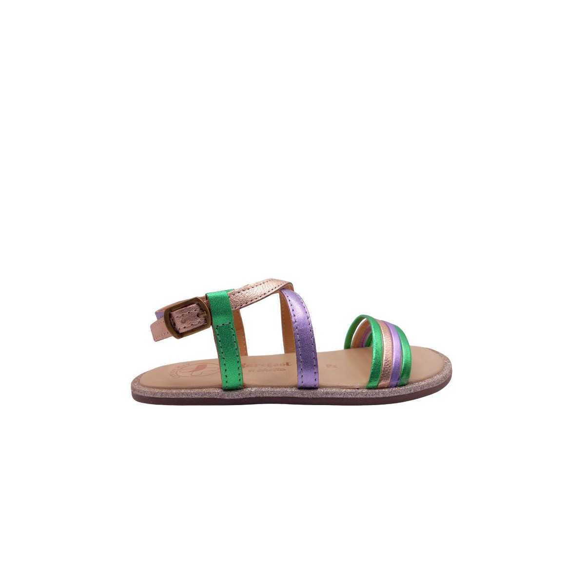 Sandálias Chetto tiras Multicolor