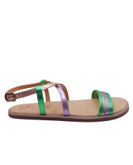 Sandalias Mulher Chetto tiras multicor
