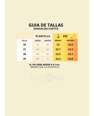 Sandalias Mujer Chetto tiras multicolor
