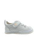 Tênis Microperforado Piruflex elastico e velcro branco
