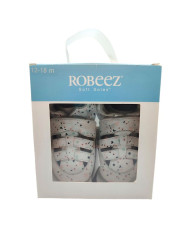 Sandalia Robeez Sandiz Blanco flores