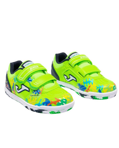 Sapatilhas Futsal Barefoot Joma Top Flex Verde Fluorescente