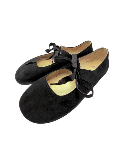 Sabrinas Barefoot Mulher Batilas Laço Preto