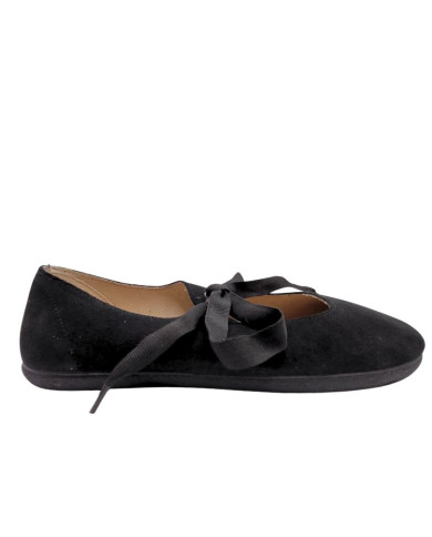 Sabrinas Barefoot Mulher Batilas Laço Preto