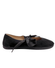 Sabrinas Barefoot Mulher Batilas Laço Preto