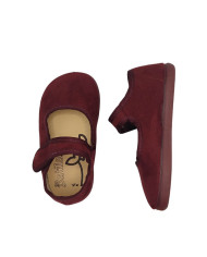 Sapatos Barefoot Batilas Laço Bordeaux