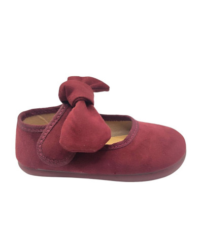 Sapatos Barefoot Batilas Laço Bordeaux