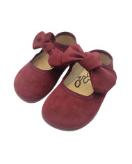 Sapatos Barefoot Batilas Laço Bordeaux