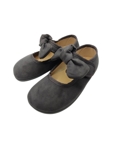 Sapatos Barefoot Batilas Laço Cinzento