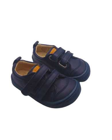 Deportivas Flexinens de piel Marino