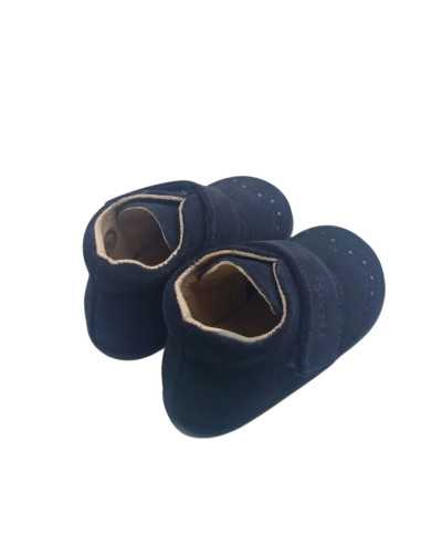 Botins Flexinens em camurça azul marinho