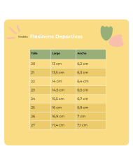 Deportivas Flexinens de piel Nude