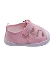 Sandálias em tela de algodão Blanditos Limão Verde