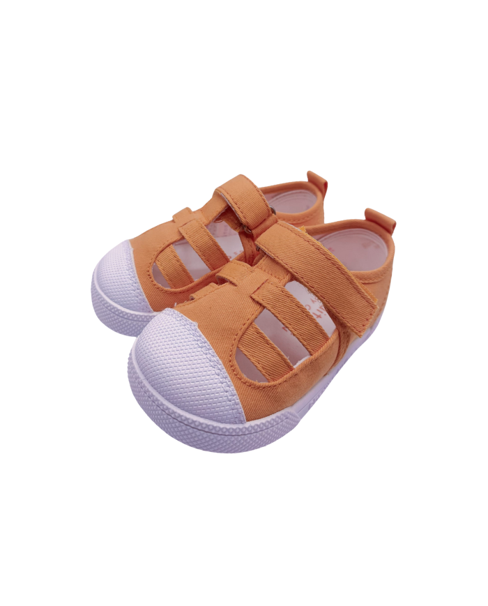 Sandalias de lona Blanditos Limón Naranja