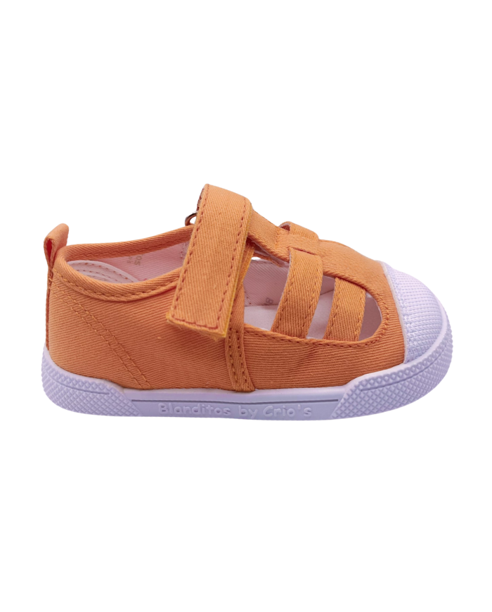 Sandalias de lona Blanditos Limón Naranja