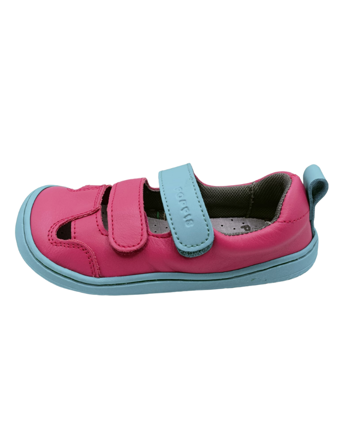 Sandalia Poppis Somer Magenta y verde