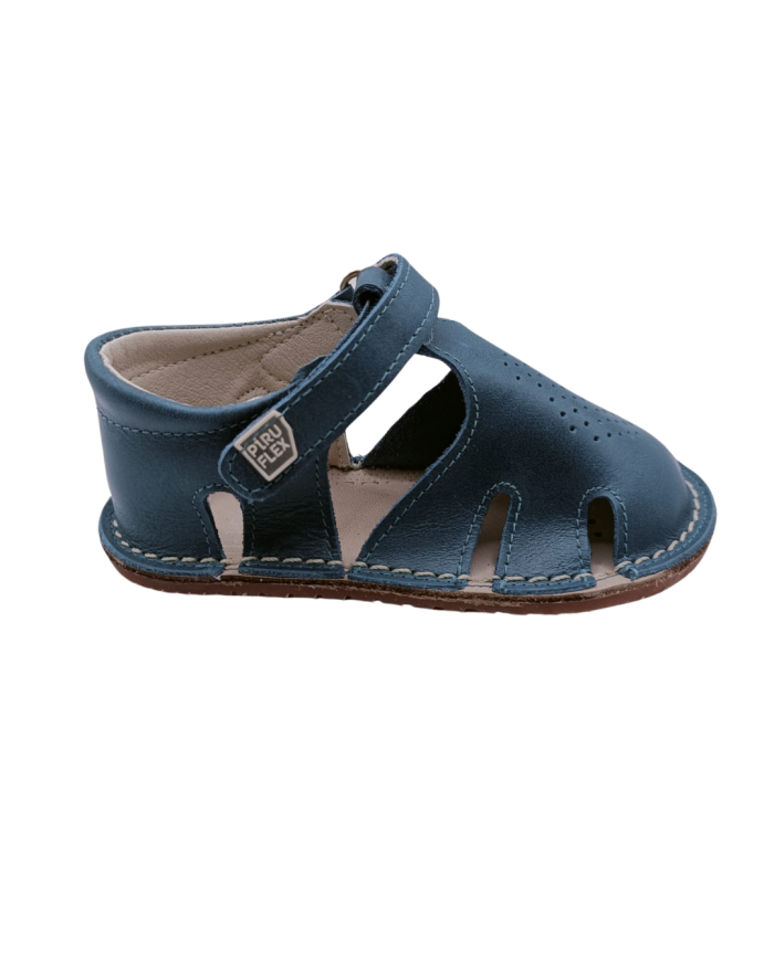 Sandália de Couro Piruflex Azul