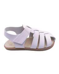 Sandália Flexinens azul metálico