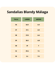 Sandália Blandy Shoes Málaga camelo