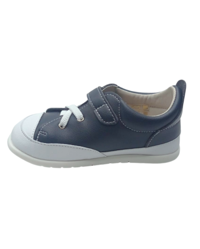 Tênis Piruflex elastico e velcro marinho
