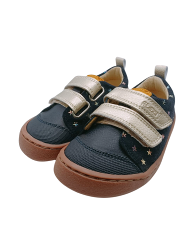Sapato respeitoso Flexinens azul estrelinhas