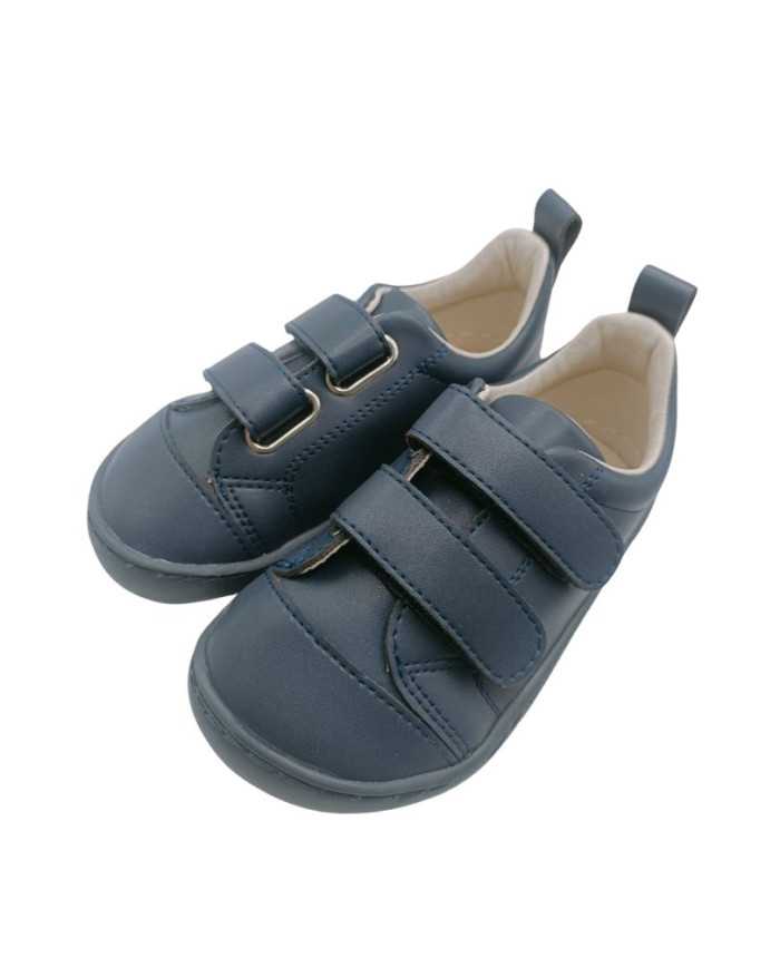 Colegiales doble velcro Marino Coqueflex