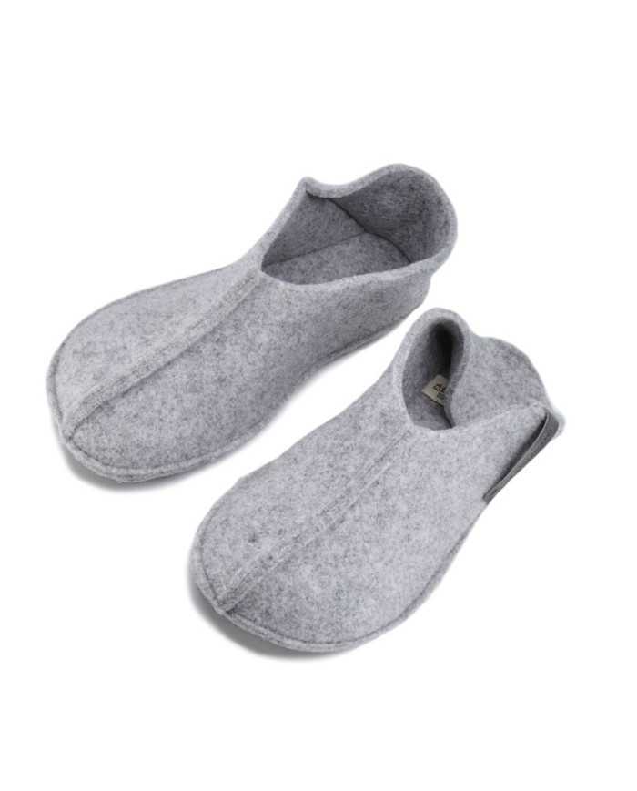 Chinelos de casa descalços para adultos Oma King Gris