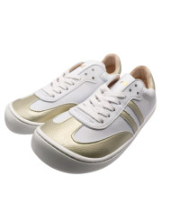 Ténis adulto Flexinens "Samba" branco e dourado