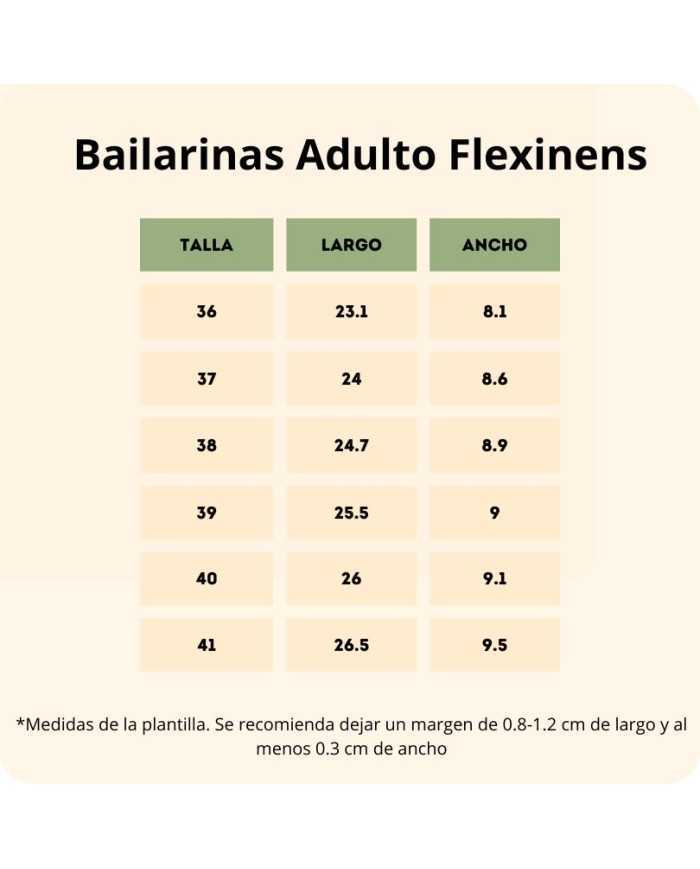 Bailarinas Adulto Flexinens Cava