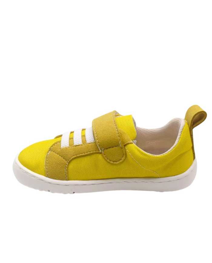 Tênis lona Coqueflex Amarelo adulto e criança