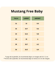 Sandalias Mustang Free Baby Azul