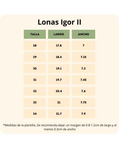 Lona Igor doble velcro Petróleo