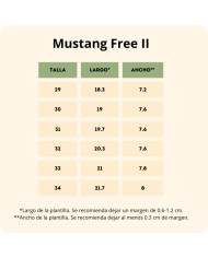 Tênis Mustang Free Baby Nude