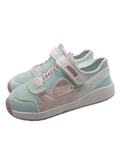 Sandalias cangrejeras Mustang Free Verde y Rosa