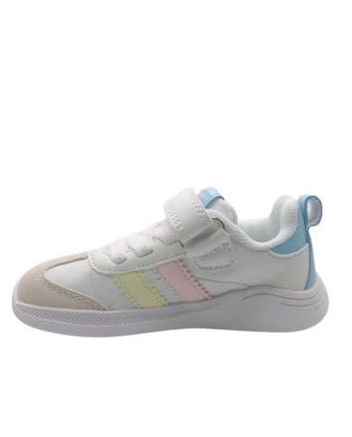 Deportivas Blanditos Ares Blanco/Rosa