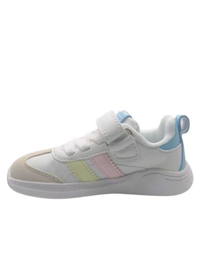 Deportivas Blanditos Ares Blanco/Rosa