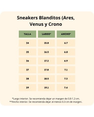 Deportivas Blanditos Venus Agua
