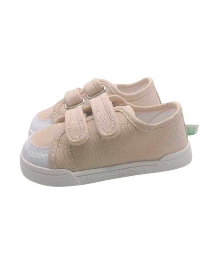 Tenis de lona Blanditos Coco Bege