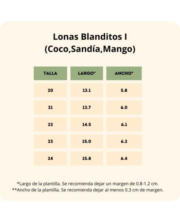 Tenis de lona Blanditos Melancia Azul