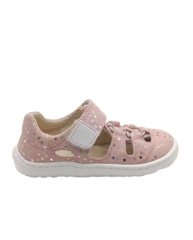Sandálias Froddo Barefoot elástico Rosa